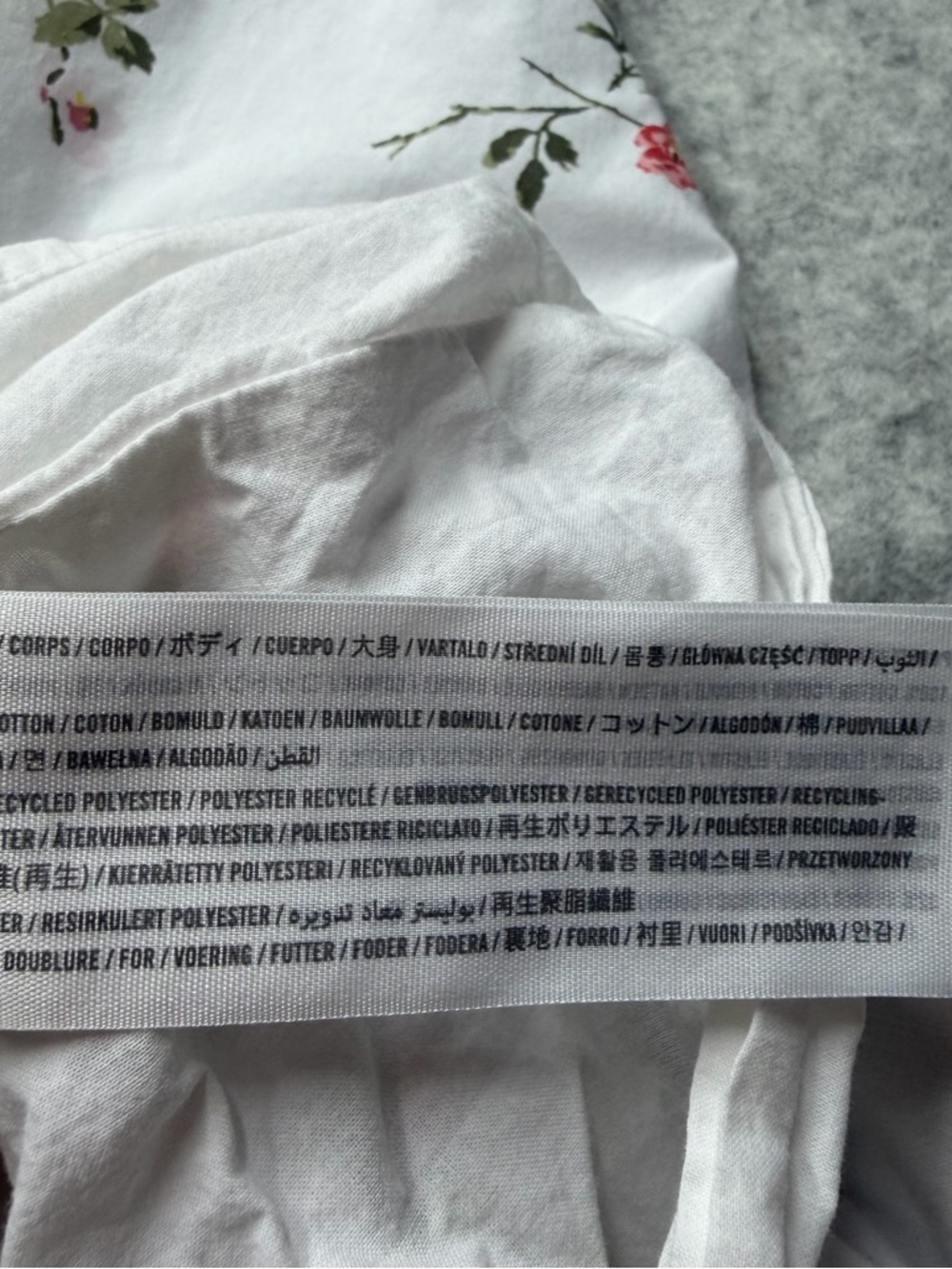 Abercrombie & Fitch Floral Milkmaid MiniDress White Cottagecore PuffSleeve Small - Picture 10 of 15